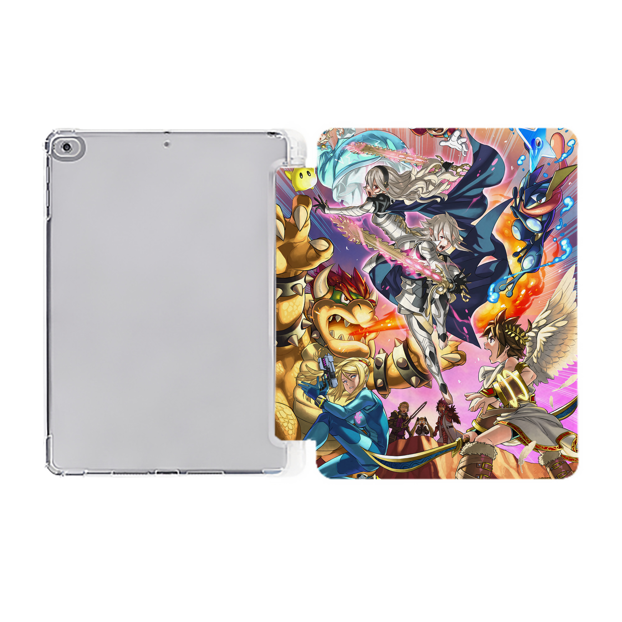 （画像用） ポケットモンスター Pokémon IPad ケース ペン収納付き 三つ折りスタンド PUレザー×シリコン 対応機種9.5/10.5/10.9インチ